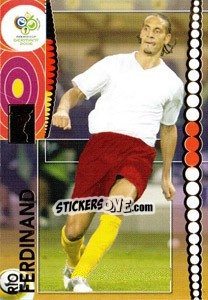 Sticker Rio Ferdinand - FIFA World Cup Germany 2006. Trading Cards - Panini