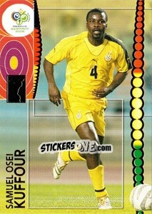 Sticker Samuel Osei Kuffour - FIFA World Cup Germany 2006. Trading Cards n. 110 - Panini
