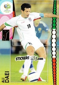 Sticker Ali Daei - FIFA World Cup Germany 2006. Trading Cards - Panini