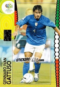 Sticker Gennaro Ivan Gattuso - FIFA World Cup Germany 2006. Trading Cards - Panini