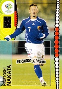 Sticker Hidetoshi Nakata - FIFA World Cup Germany 2006. Trading Cards n. 134 - Panini
