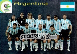 Sticker Argentina - FIFA World Cup Germany 2006. Trading Cards n. 6 - Panini