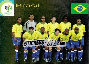 Sticker Brasil - FIFA World Cup Germany 2006. Trading Cards n. 8 - Panini