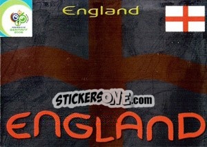 Sticker England - FIFA World Cup Germany 2006. Trading Cards n. 14 - Panini