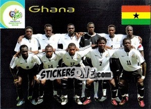 Sticker Ghana - FIFA World Cup Germany 2006. Trading Cards n. 17 - Panini