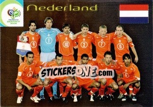 Sticker Nederland - FIFA World Cup Germany 2006. Trading Cards n. 25 - Panini