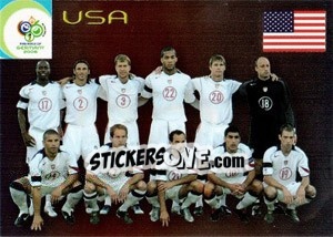 Sticker USA - FIFA World Cup Germany 2006. Trading Cards n. 36 - Panini