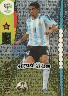 Sticker Juan Roman Riquelme - FIFA World Cup Germany 2006. Trading Cards - Panini