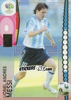Sticker Lionel Andres Messi - FIFA World Cup Germany 2006. Trading Cards n. 47 - Panini