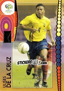 Sticker Ulises De La Cruz - FIFA World Cup Germany 2006. Trading Cards n. 86 - Panini