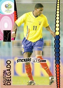 Sticker Agustin Delgado - FIFA World Cup Germany 2006. Trading Cards n. 87 - Panini