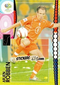 Sticker Arjen Robben - FIFA World Cup Germany 2006. Trading Cards n. 159 - Panini