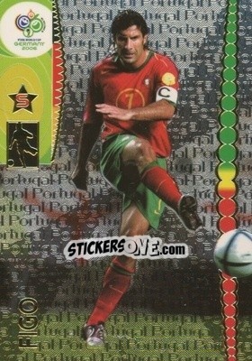Sticker Figo - FIFA World Cup Germany 2006. Trading Cards n. 166 - Panini