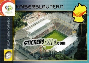 Sticker Kaiserslautern - Fritz-Walter-Stadion - FIFA World Cup Germany 2006. Trading Cards n. 198 - Panini