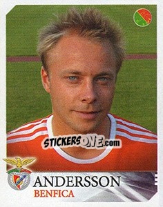 Figurina Andersson - Futebol 2003-2004 - Panini