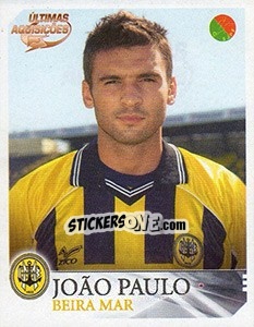 Cromo João Paulo (Beira Mar) - Futebol 2003-2004 - Panini