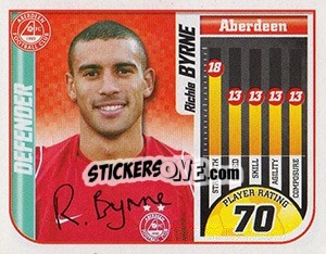 Sticker Richie Byrne - Scottish Premier League 2005-2006 n. 14 - Panini