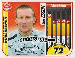 Sticker Ryan Esson - Scottish Premier League 2005-2006 n. 15 - Panini