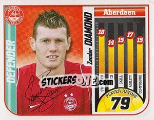 Sticker Zander Diamond - Scottish Premier League 2005-2006 n. 16 - Panini