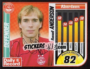 Figurina Russell Anderson - Scottish Premier League 2005-2006 - Panini