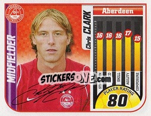 Sticker Chris Clark - Scottish Premier League 2005-2006 n. 20 - Panini