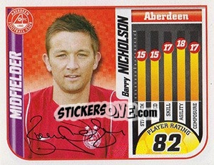 Sticker Barry Nicholson - Scottish Premier League 2005-2006 n. 22 - Panini