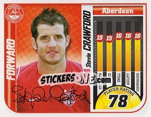 Sticker Stevie Crawford - Scottish Premier League 2005-2006 n. 23 - Panini