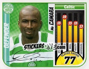 Sticker Mo Camara - Scottish Premier League 2005-2006 n. 47 - Panini