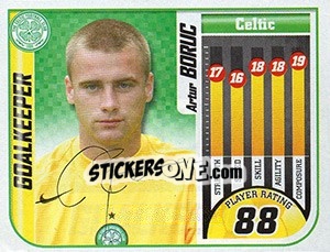 Cromo Artur Boruc - Scottish Premier League 2005-2006 - Panini