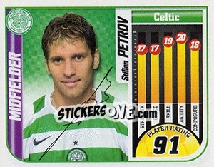 Sticker Stiliyan Petrov - Scottish Premier League 2005-2006 - Panini