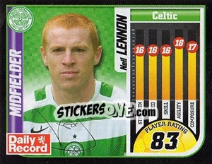 Sticker Neil Lennon - Scottish Premier League 2005-2006 n. 55 - Panini