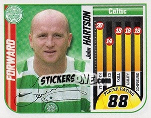 Sticker John Hartson - Scottish Premier League 2005-2006 - Panini