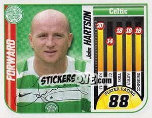 Sticker John Hartson - Scottish Premier League 2005-2006 n. 56 - Panini