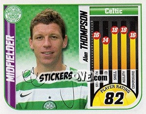 Sticker Alan Thompson - Scottish Premier League 2005-2006 n. 57 - Panini