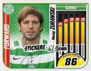 Sticker Maciej Zurawski - Scottish Premier League 2005-2006 - Panini