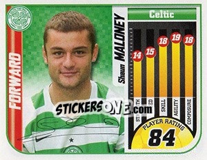 Sticker Shaun Maloney - Scottish Premier League 2005-2006 n. 63 - Panini