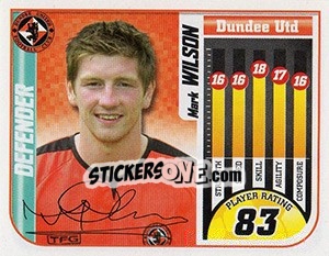 Sticker Mark Wilson - Scottish Premier League 2005-2006 - Panini