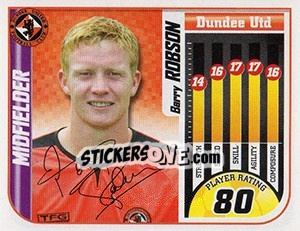 Sticker Barry Robson - Scottish Premier League 2005-2006 - Panini