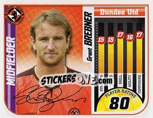 Sticker Grant Brebner - Scottish Premier League 2005-2006 - Panini