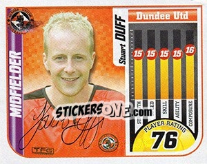 Sticker Stuart Duff - Scottish Premier League 2005-2006 n. 95 - Panini