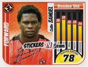 Sticker Collin Samuel - Scottish Premier League 2005-2006 n. 96 - Panini