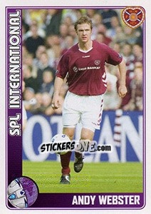 Figurina Andy Webster (Hearts) - Scottish Premier League 2005-2006 - Panini