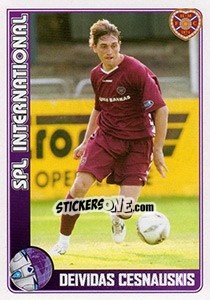 Sticker Deividas Cesnauskis (Hearts) - Scottish Premier League 2005-2006 - Panini