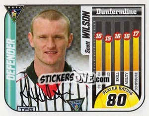 Sticker Scott Wilson - Scottish Premier League 2005-2006 - Panini