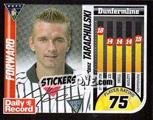 Cromo Bartosz Tarachulski - Scottish Premier League 2005-2006 - Panini