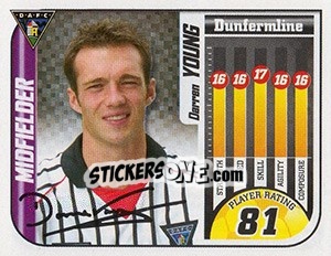 Sticker Darren Young - Scottish Premier League 2005-2006 n. 128 - Panini