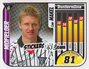 Sticker Lee Makel - Scottish Premier League 2005-2006 n. 130 - Panini