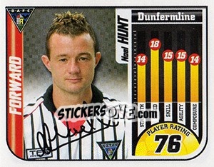 Sticker Noel Hunt - Scottish Premier League 2005-2006 - Panini