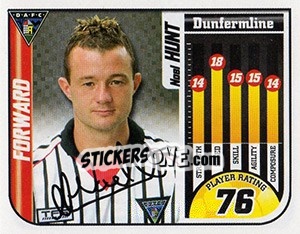 Sticker Noel Hunt - Scottish Premier League 2005-2006 n. 136 - Panini