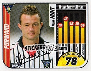 Figurina Noel Hunt - Scottish Premier League 2005-2006 - Panini